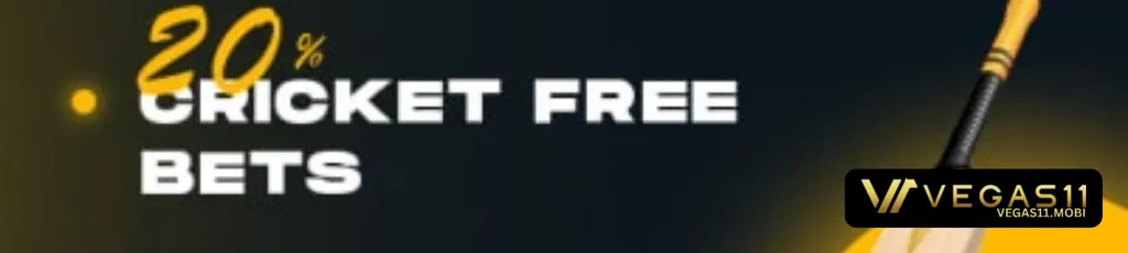 VEGAS11 promotions banner with bonus offers and rewards