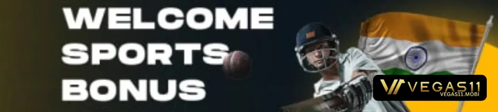 VEGAS11 promotions banner with bonus offers and rewards