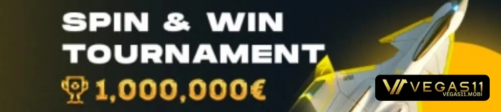 VEGAS11 promotions banner with bonus offers and rewards
